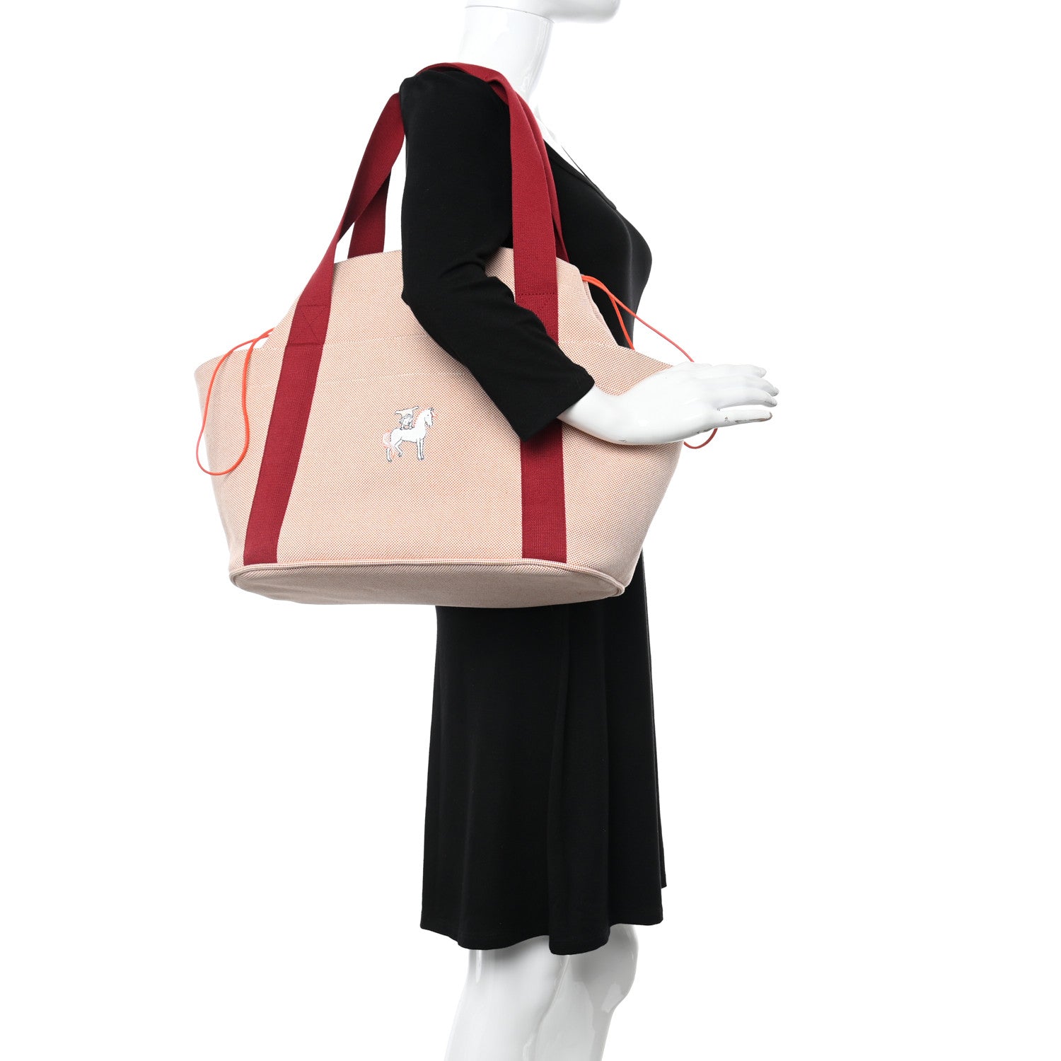 Hermes H Canvas Cabriole Nappy Bag Terracotta 2 of 11
