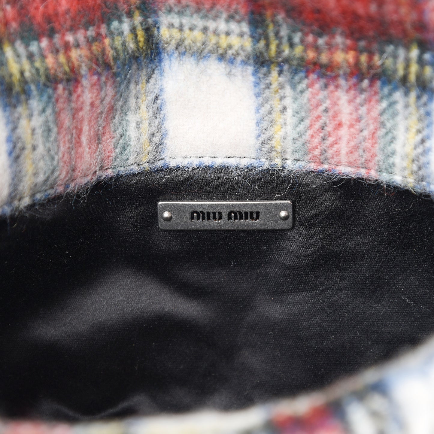 Tartan Matelasse Small Flap Naturale