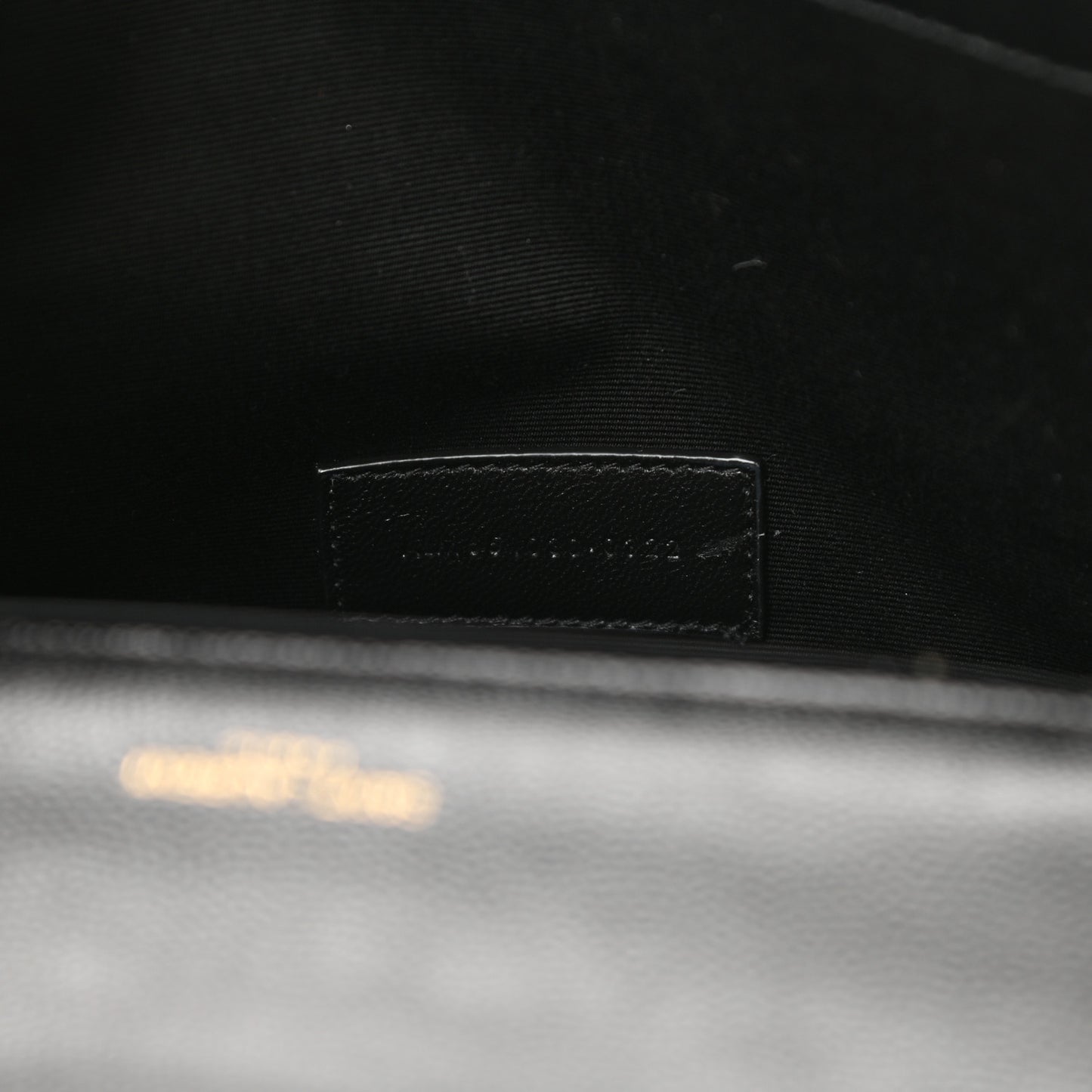 Grain De Poudre Textured Mixed Matelasse Triquilt Monogram Clutch Black