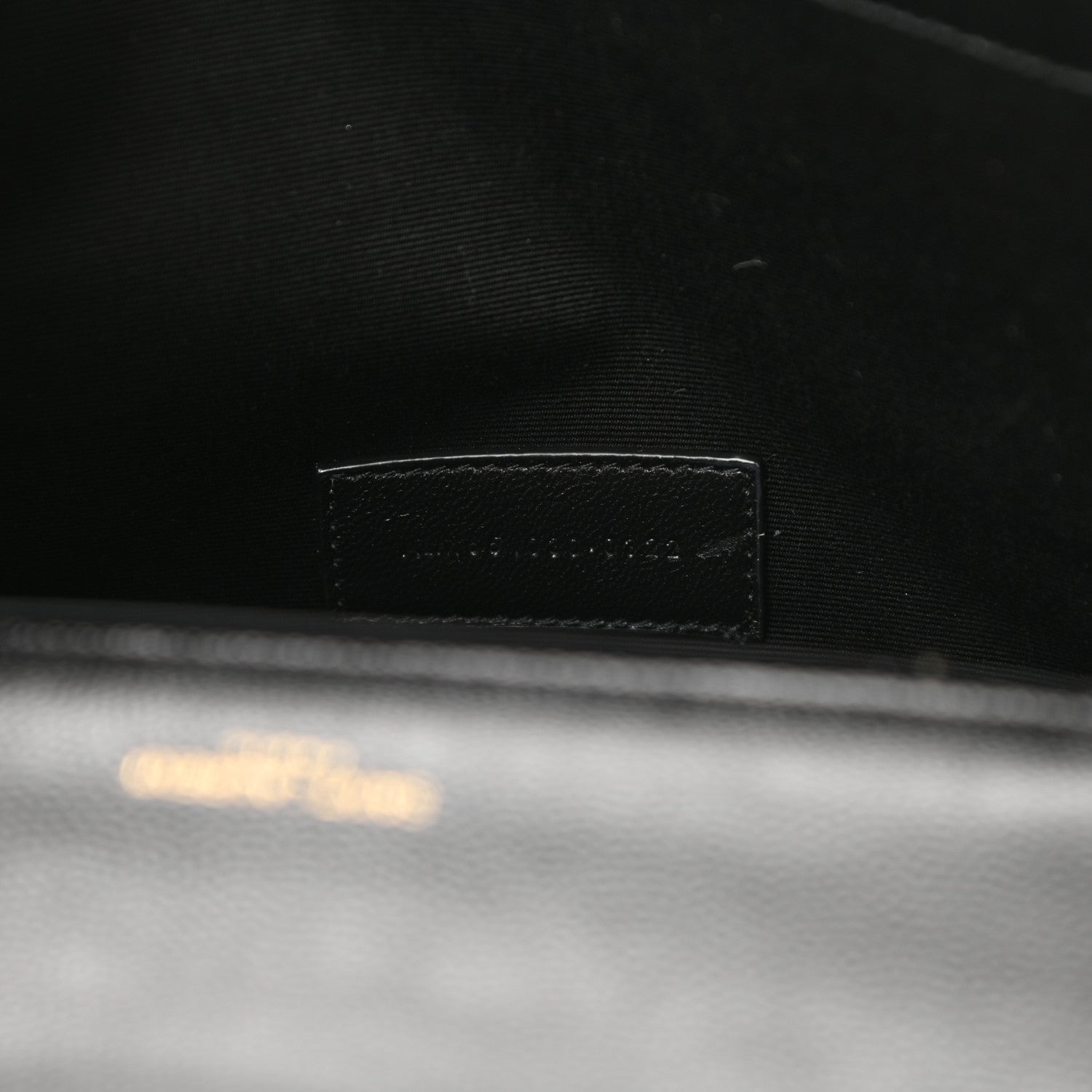 Saint Laurent Grain De Poudre Textured Mixed Matelasse Triquilt Monogram Clutch Black 7 of 7