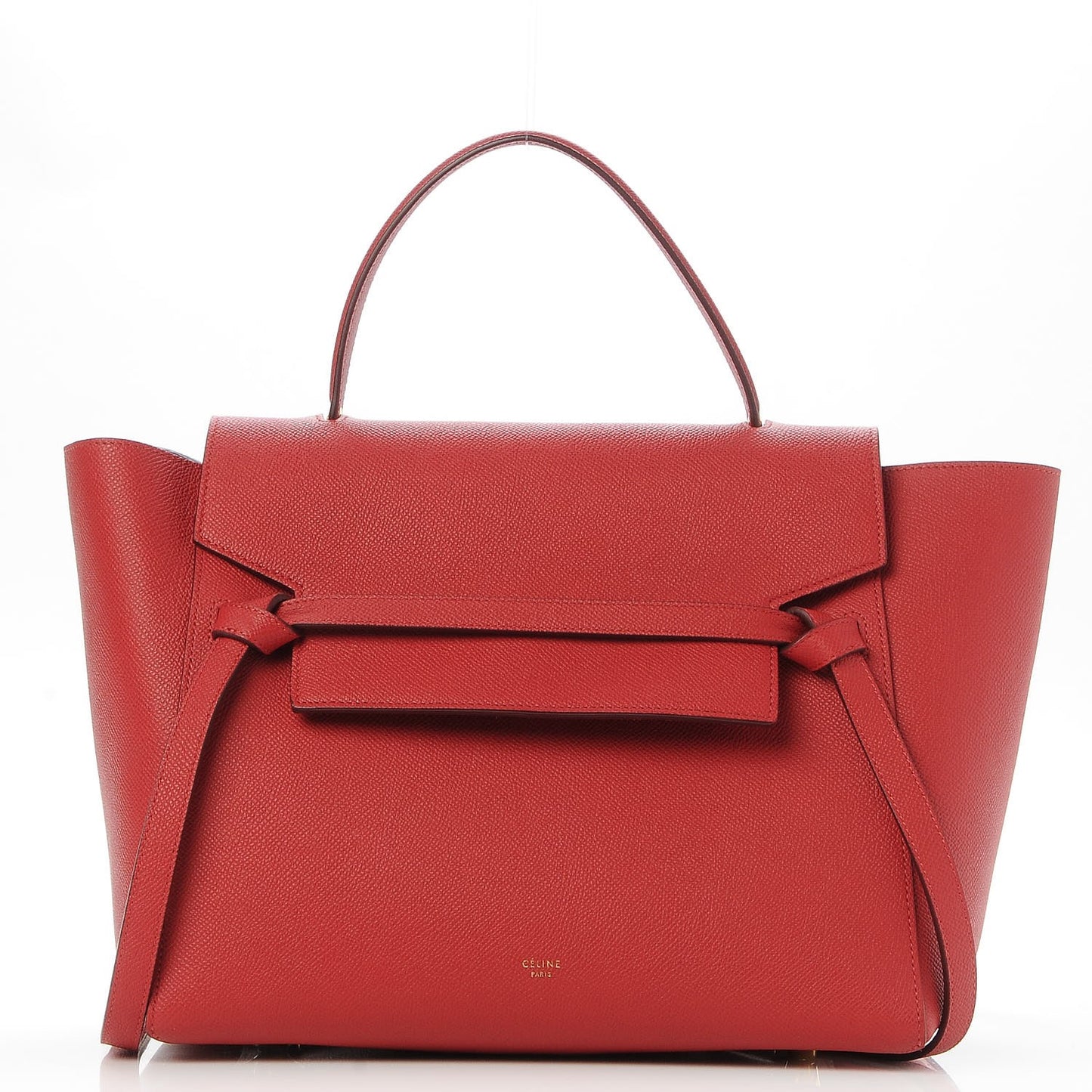 Grained Calfskin Mini Belt Bag Coquelicot