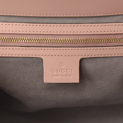 Gucci Nappa Bamboo Small Nymphaea Top Handle Bag Perfect Pink 8 of 12