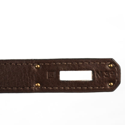 Hermes Taurillon Clemence Kelly Retourne 32 Chocolate 11 of 26