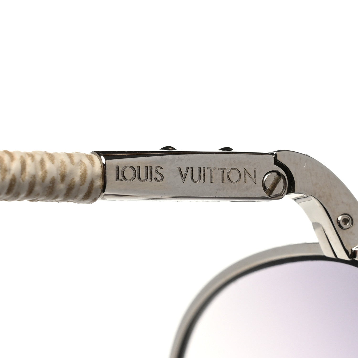 Louis Vuitton Damier Azur Conspiration Pilote Aviator Sunglasses Z0203U 8 of 10