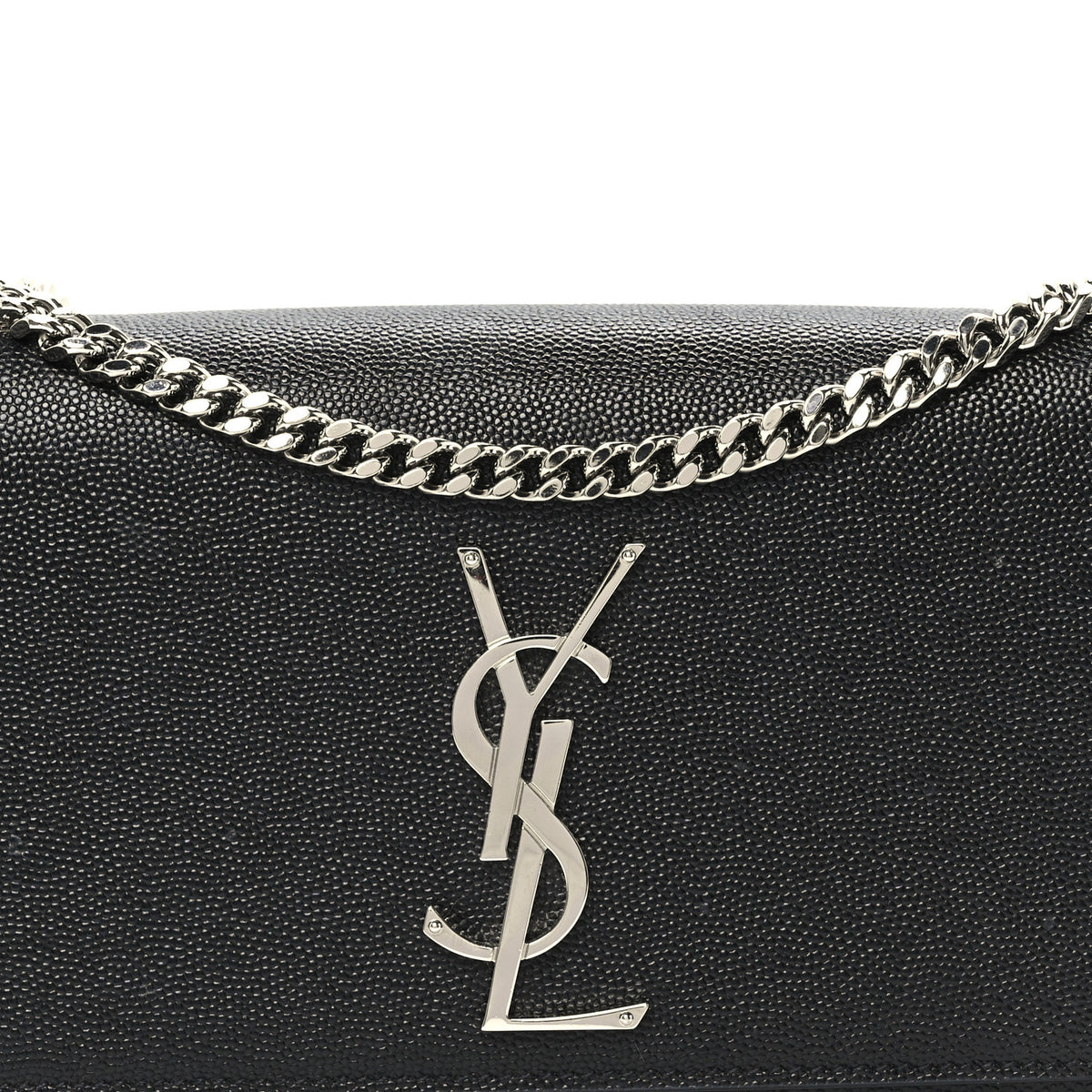 Grain De Poudre Small Monogram Kate Satchel Black