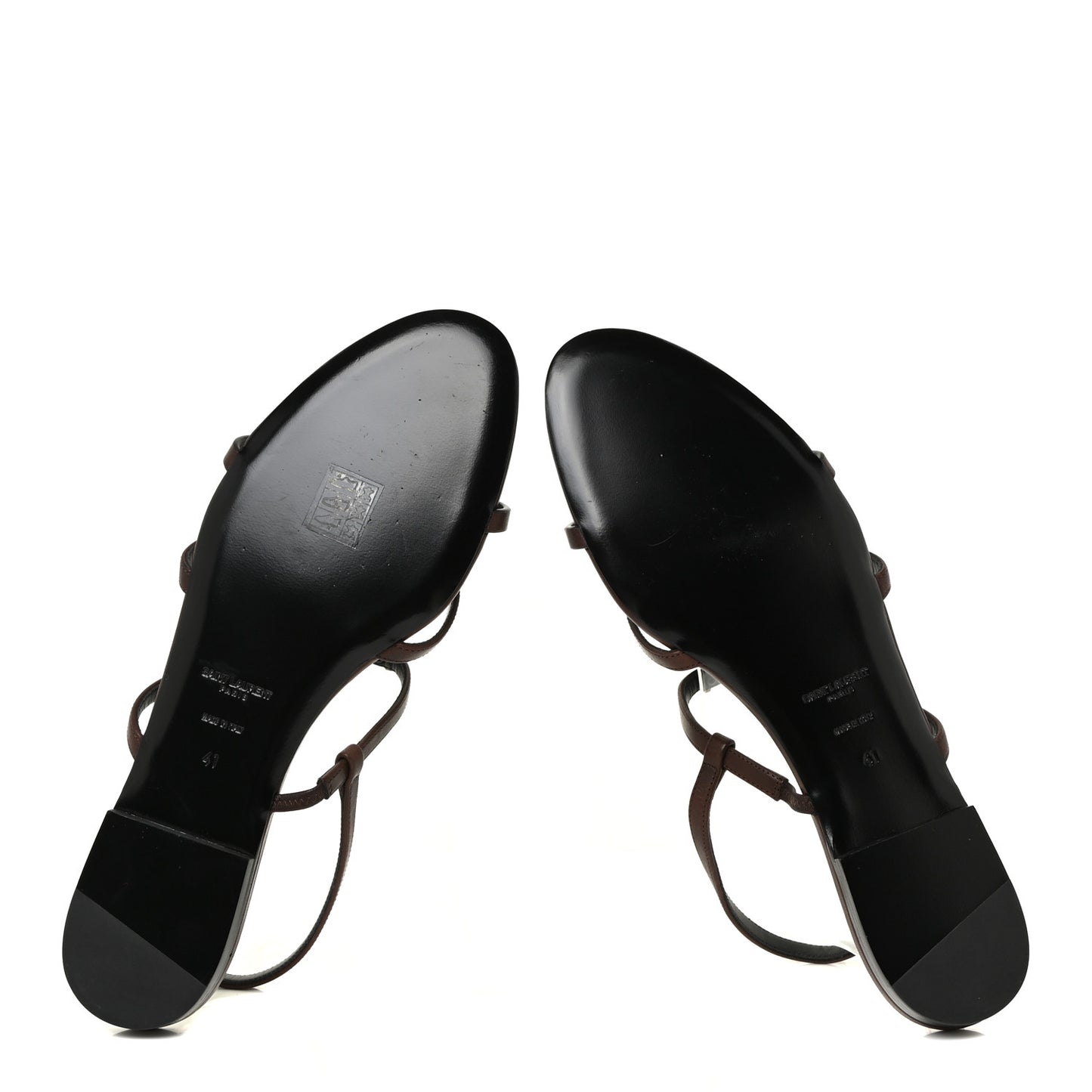 Calfskin Cassandra Monogram Sandals 41 Moro