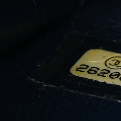 Chanel Caviar Quilted Medium CC Filigree Vanity Case Navy 7 of 10