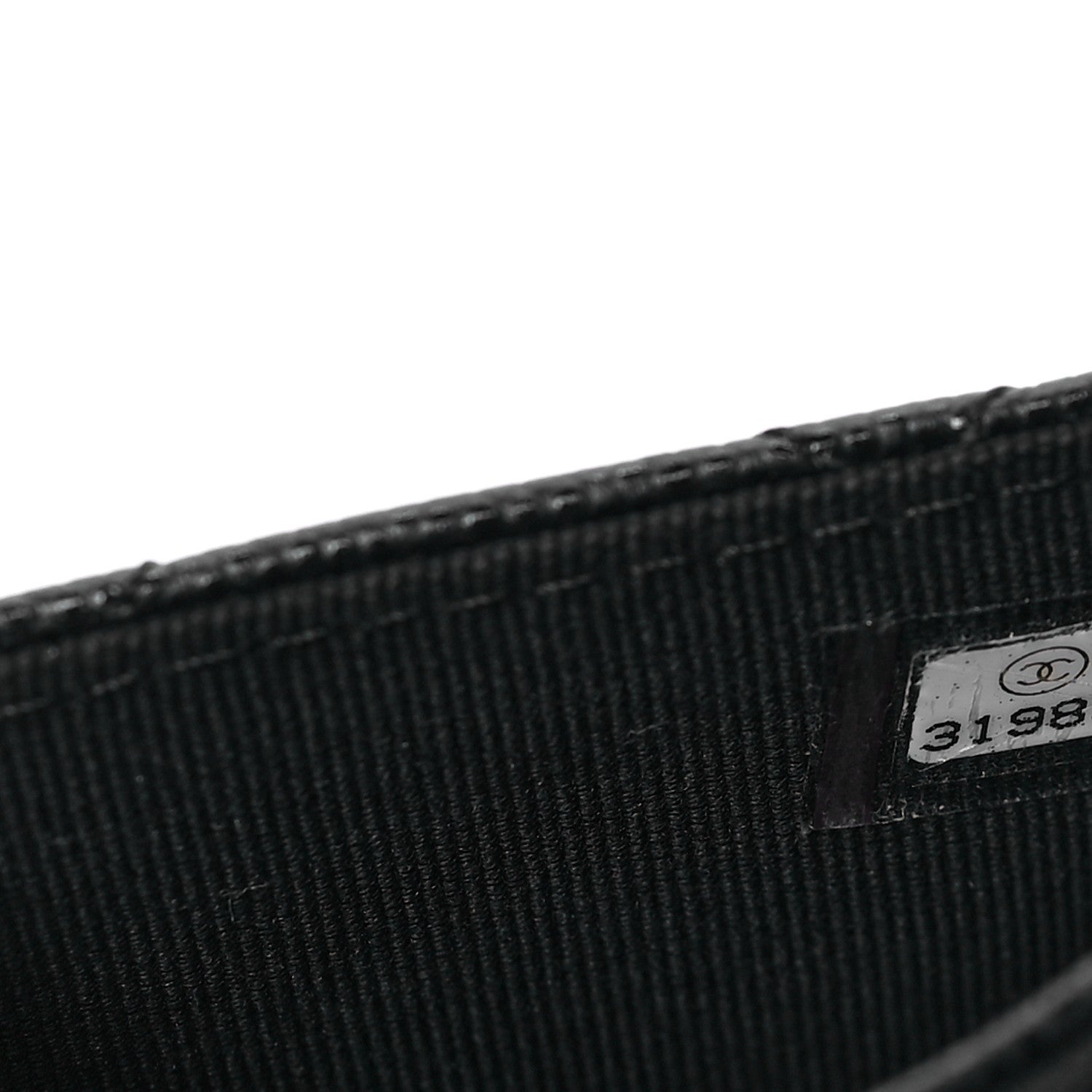 Chanel Caviar Quilted Crystal CC Flap Card Holder Black 8 of 9