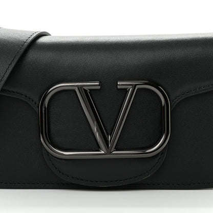 Valentino Garavani Calfskin Monochrome Vlogo Mini Loco Crossbody Bag Black 8 of 18