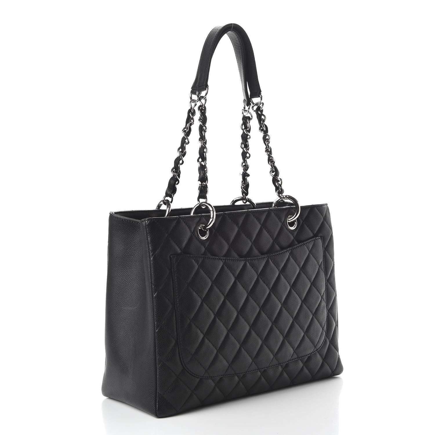 Chanel Caviar Quilted Grand Shopping Tote GST Black 3 of 11