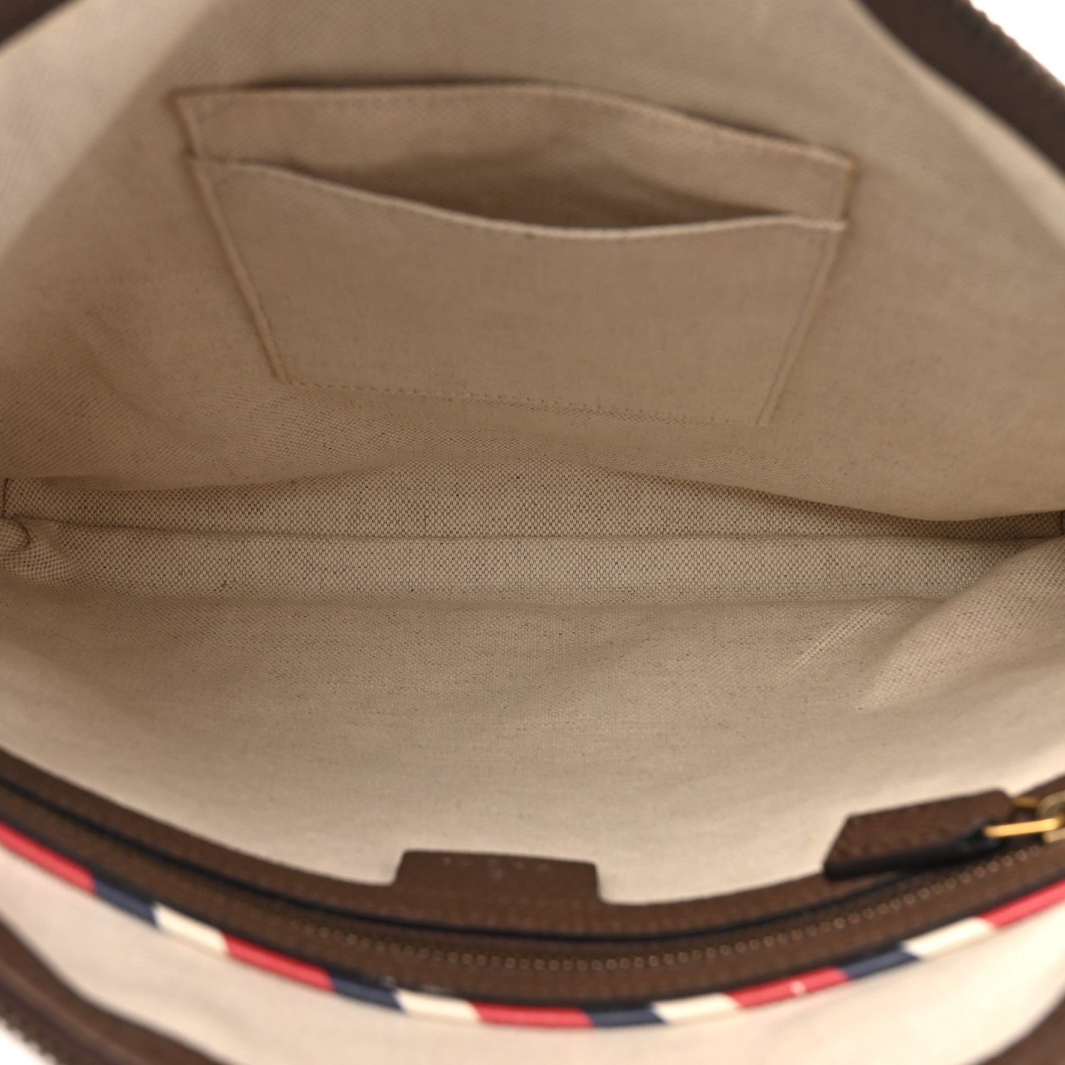 Gucci Soft GG Supreme Monogram Courrier Web Medium Flat Messenger Bag Beige New Acero Multicolor 5 of 11