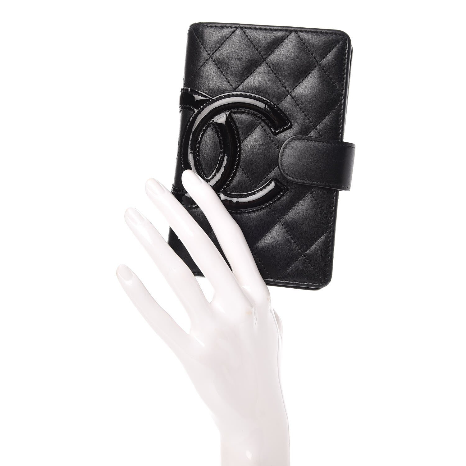Chanel Calfskin Cambon Zipped Pocket Wallet Black 2 of 10