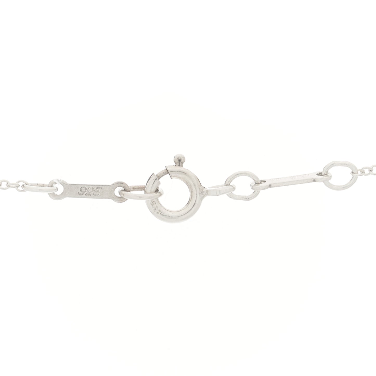 Sterling Silver 16mm Elsa Peretti Open Heart Pendant Necklace
