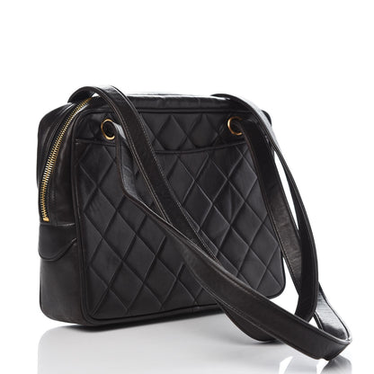 Chanel Lambskin Quilted Camera Case Black 3 of 12
