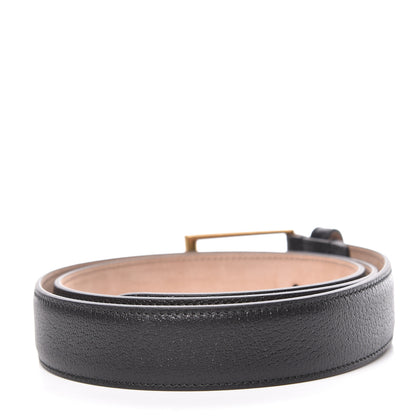 Gucci Textured Dollar Calfskin 30mm Belt 95 38 Black 3 of 6