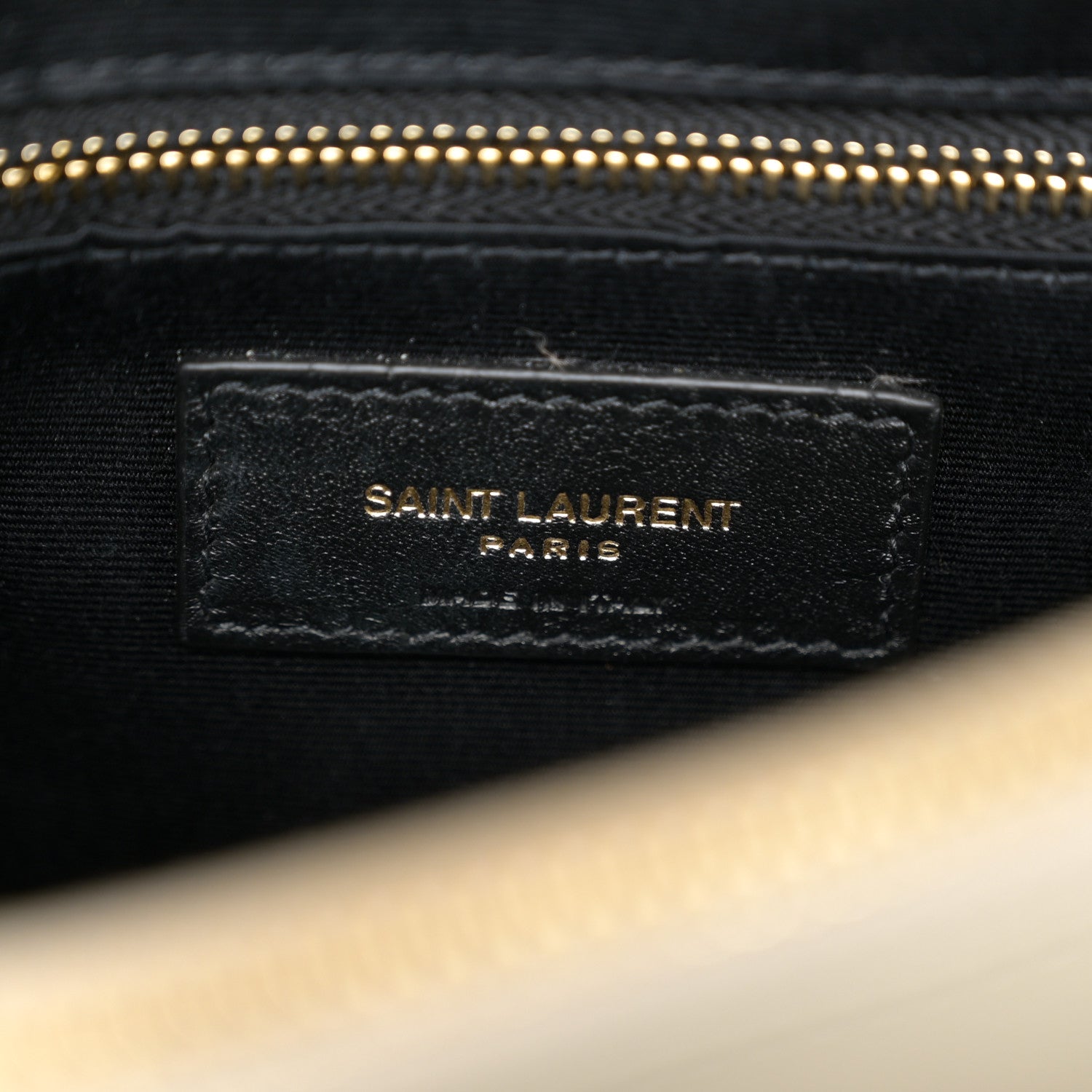 Saint Laurent Calfskin Y Quilted Monogram Medium Loulou Chain Satchel Crema Soft 6 of 11