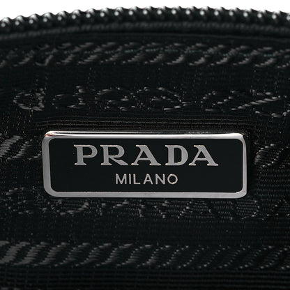 Prada Re-Nylon Saffiano Pouch Wristlet Black 6 of 8