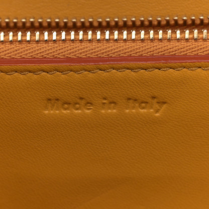 Celine Goatskin Medium Classic Box Flap Bag Orange 7 of 14