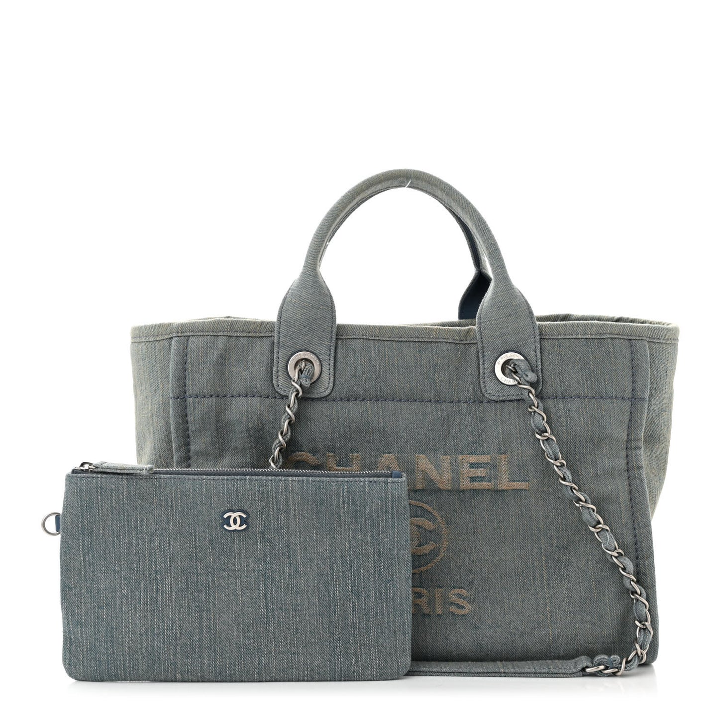 Denim Small Deauville Tote Light Blue