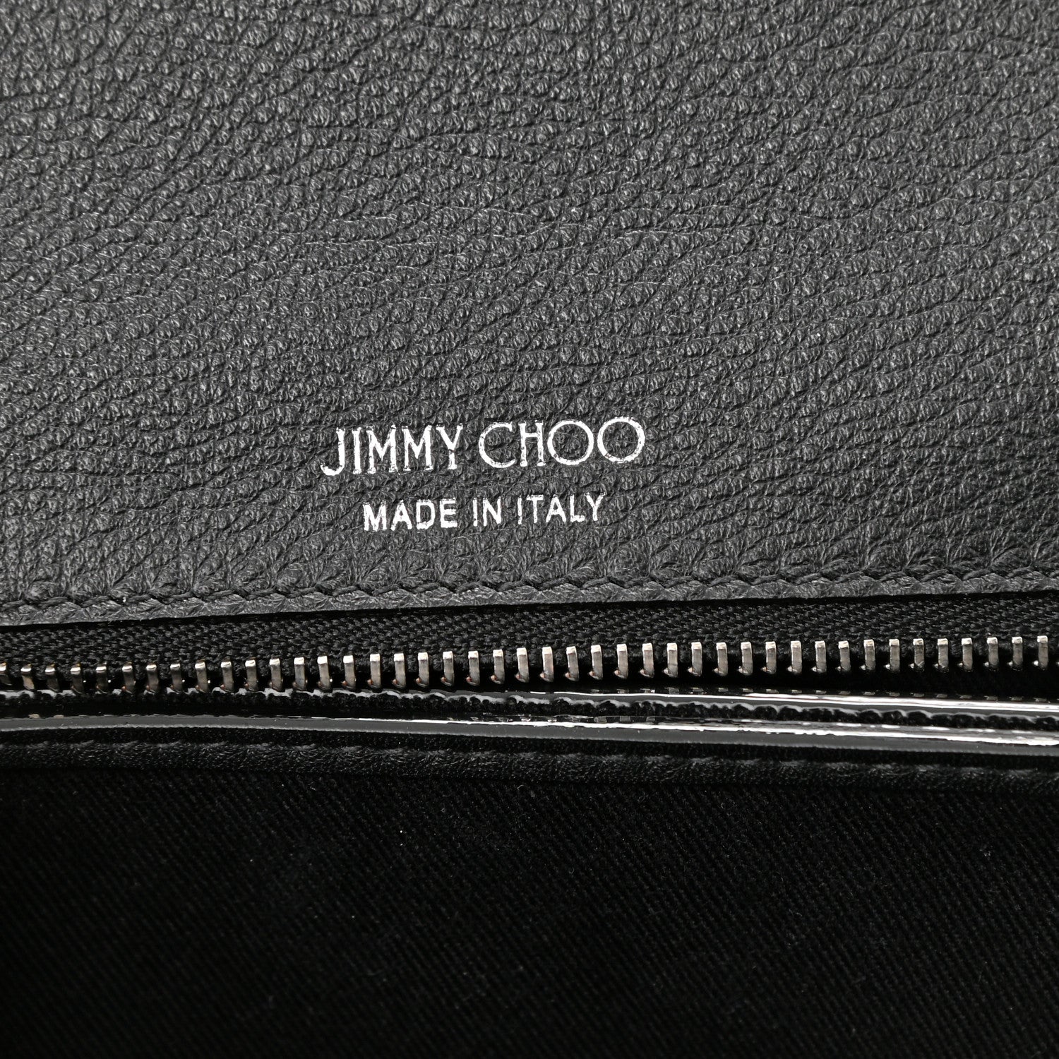 Jimmy Choo Calfskin Crystal Small Cheri Top Handle Bag Black