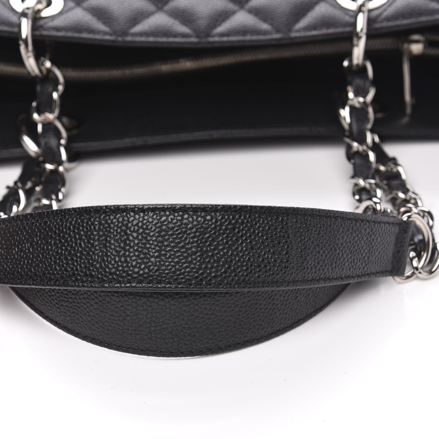 Chanel Caviar Quilted XL Grand Shopping Tote GST Black 8 of 12