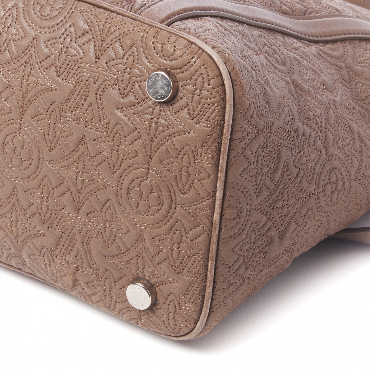 Louis Vuitton Monogram Lambskin Antheia IXIA MM Olive 4 of 7