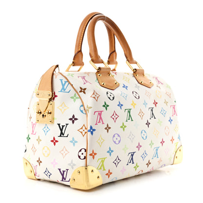Louis Vuitton Monogram Multicolor Speedy 30 White 3 of 13