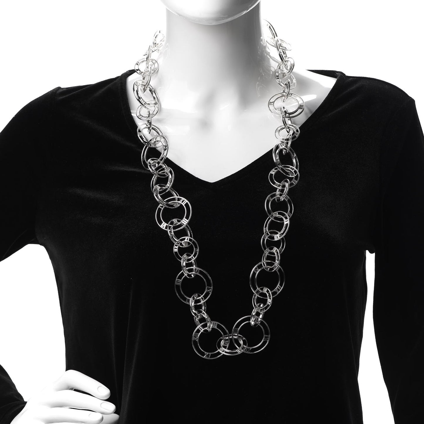 Sterling Silver Atlas Link Necklace