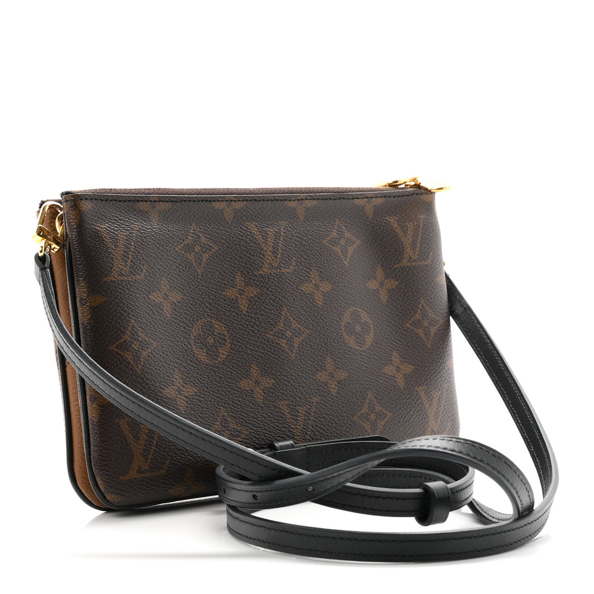 Reverse Monogram Giant Double Zip Pochette