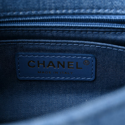 Chanel Denim Quilted Mini Pearl Crush Flap Blue 6 of 11