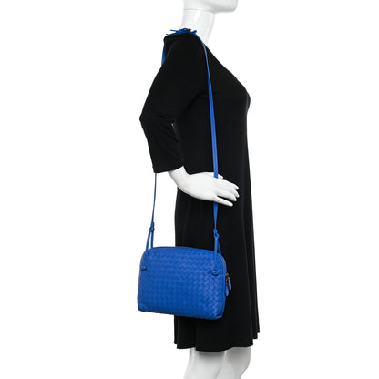 Bottega Veneta Nappa Intrecciato Nodini Crossbody Messenger Signal Blue 2 of 11