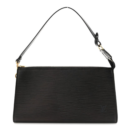 Louis Vuitton Epi Pochette Accessories 24 Black 1 of 10