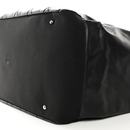 Chanel Coated Canvas Paris Biarritz XL Travel Bag Black 10 of 16