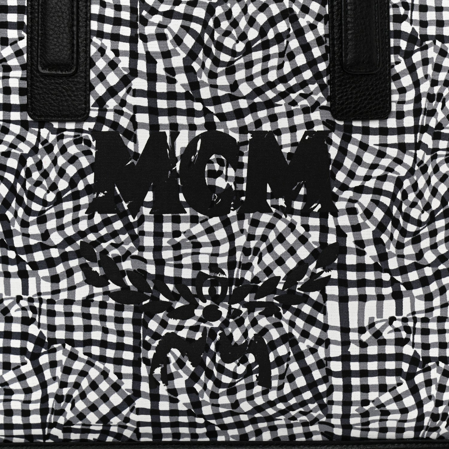 MCM Visetos Medium Reversible Shopper Tote Black 11 of 15