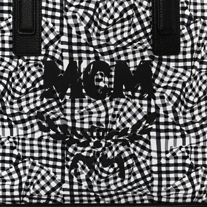 MCM Visetos Medium Reversible Shopper Tote Black 11 of 15