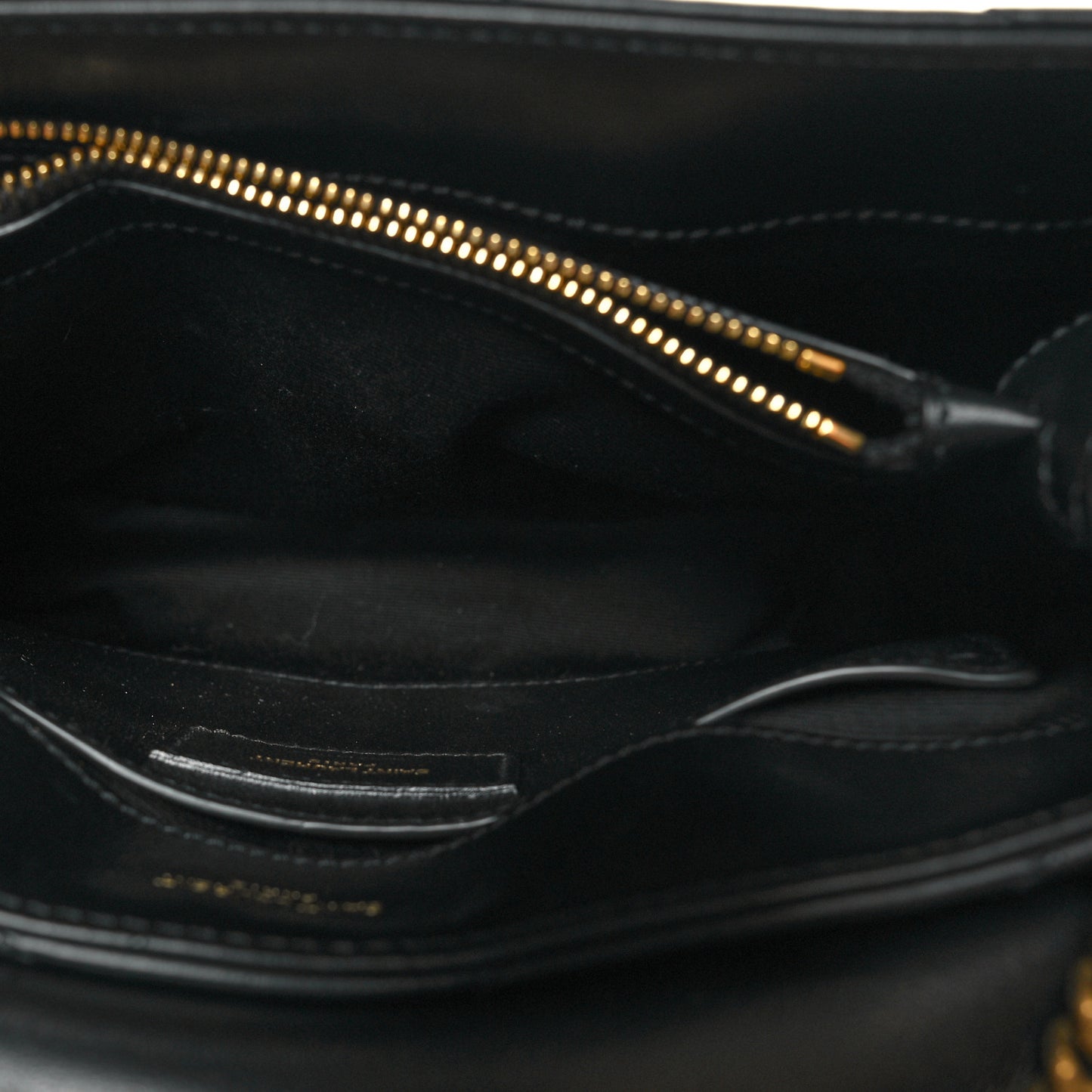 Calfskin Y Quilted Monogram Small Loulou Chain Satchel Black