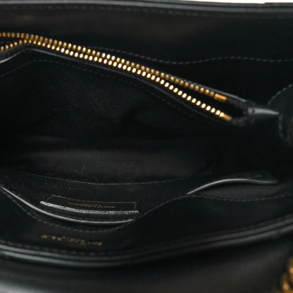 Saint Laurent Calfskin Y Quilted Monogram Small Loulou Chain Satchel Black 6 of 12