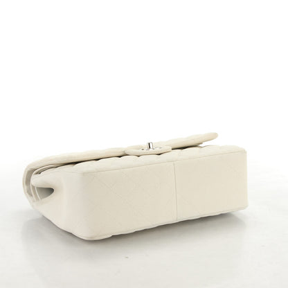 Chanel Iridescent Caviar Quilted Jumbo Double Flap White 4 of 15