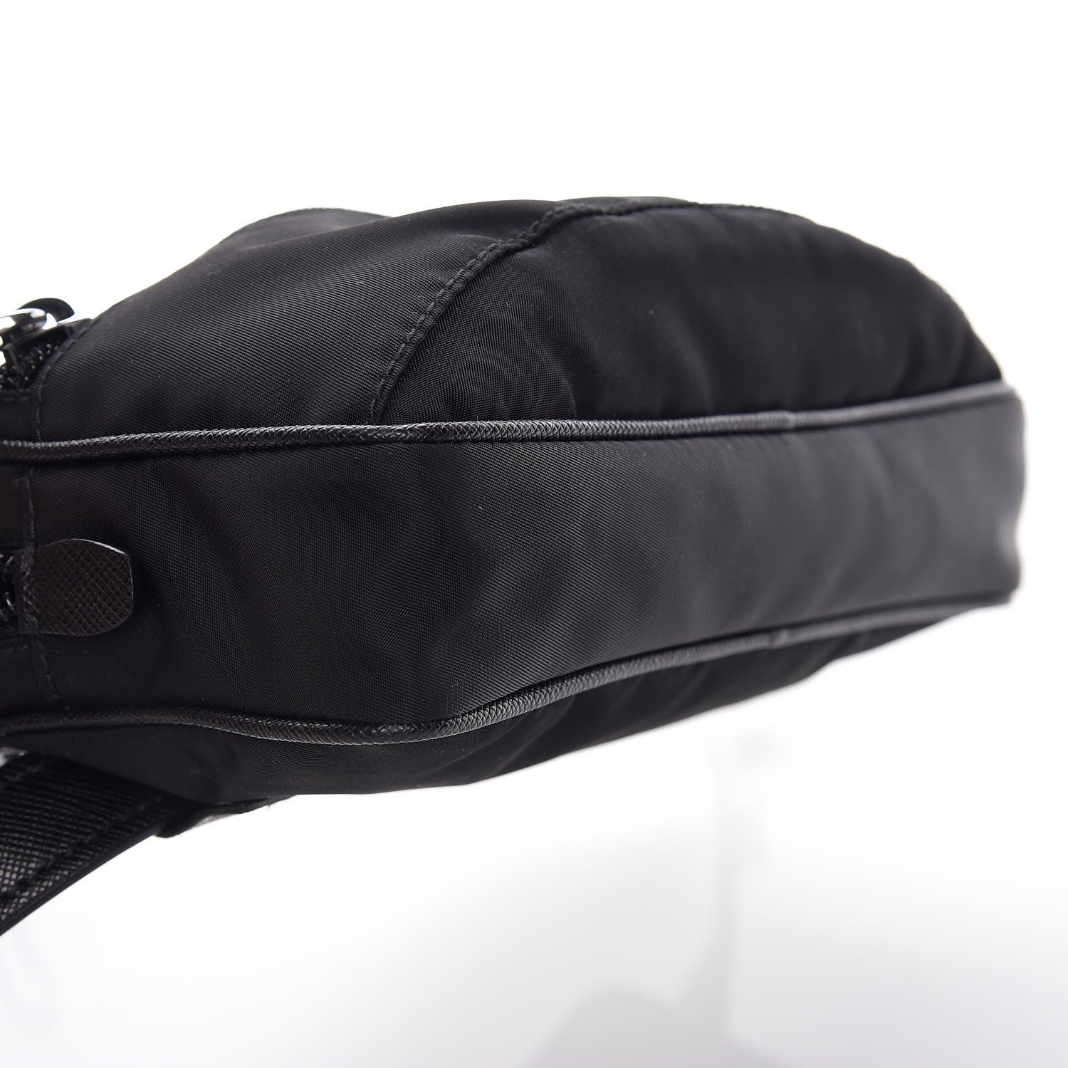 Prada Tessuto Nylon Saffiano Belt Bag Black 9 of 10