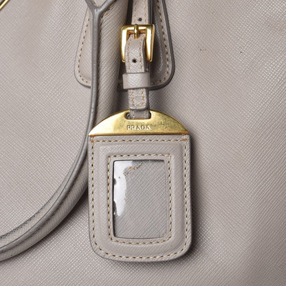 Prada Saffiano Lux Shopping Tote Pomice 16 of 18