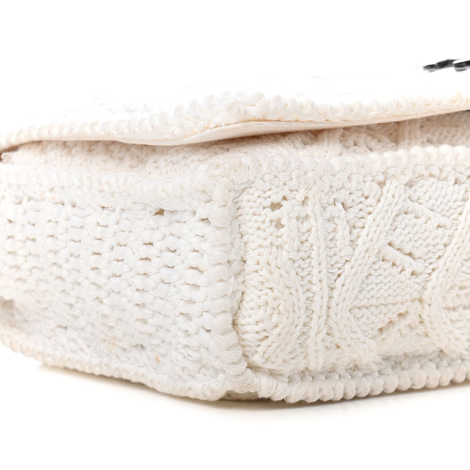 Chanel Crochet Single Flap White 7 of 11