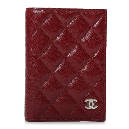 Chanel Caviar Quilted Passport Holder Red 1 of 8