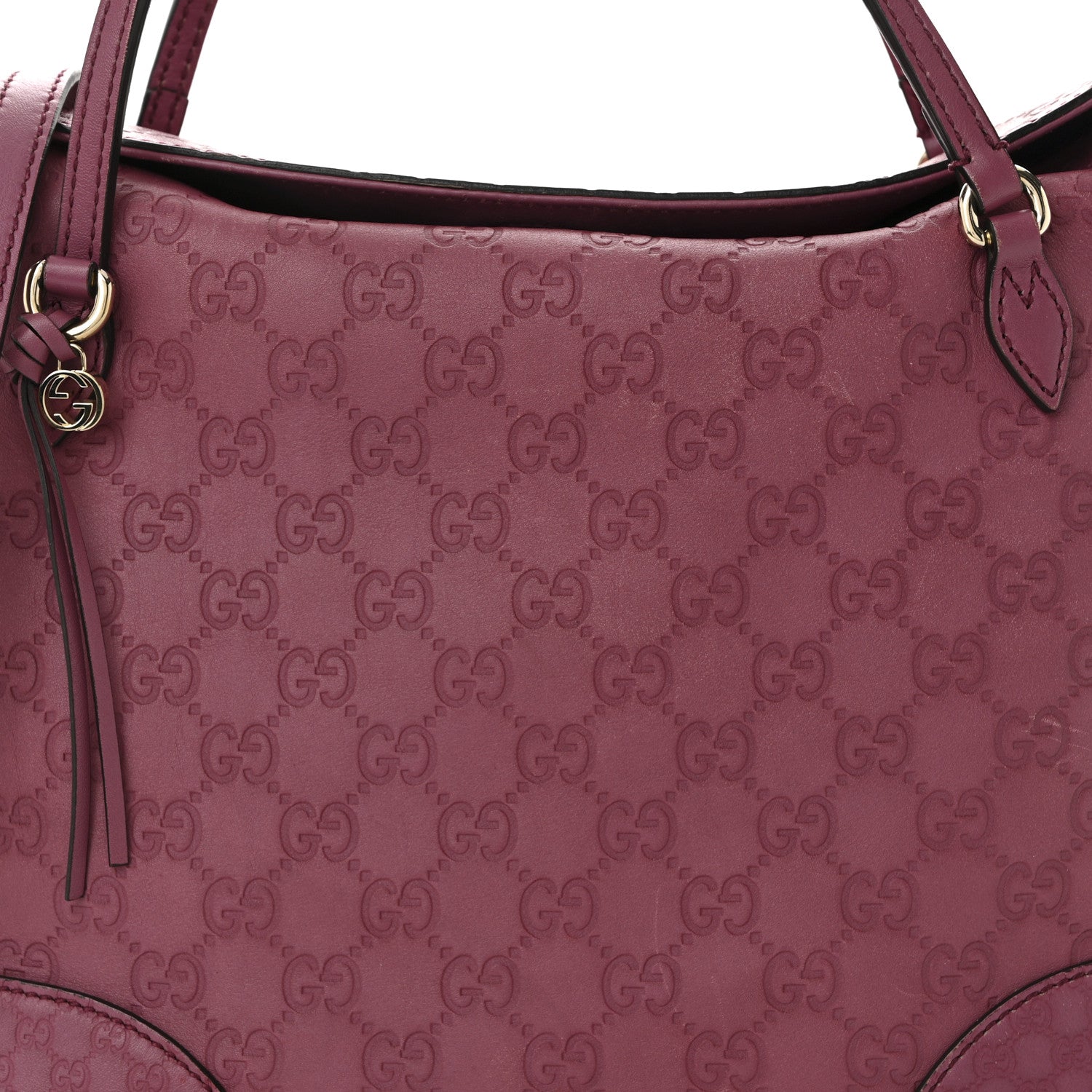Gucci Guccissima Medium Bree Foldover Tote Peonia Flower 8 of 13