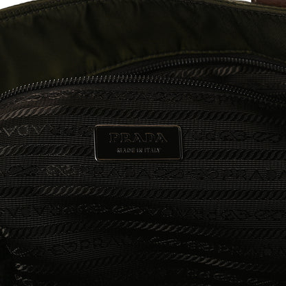 Prada Tessuto Nylon Saffiano Shopping Tote Green 5 of 19