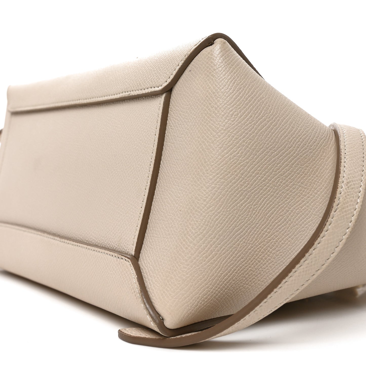 Grained Calfskin Micro Belt Bag Light Taupe