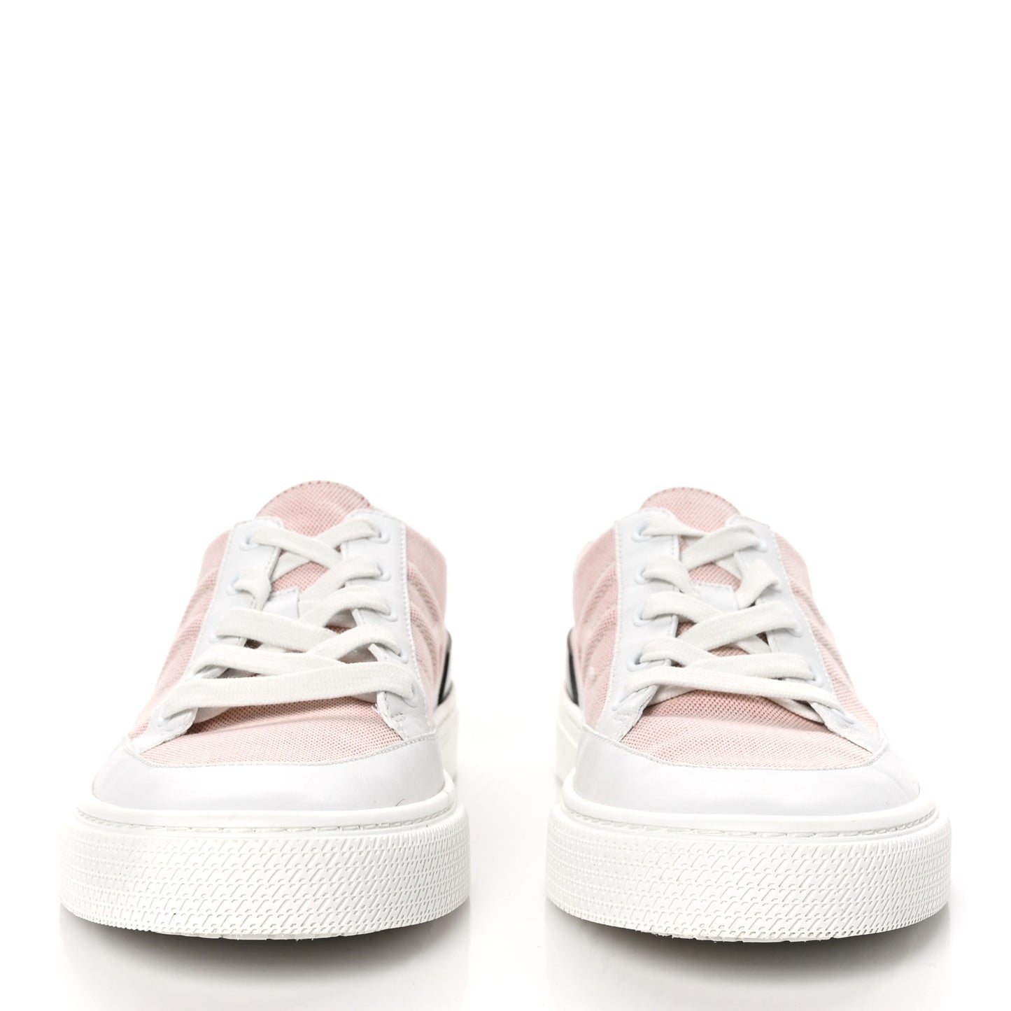 Canvas Calfskin Deep Sneakers 39 Framboise White