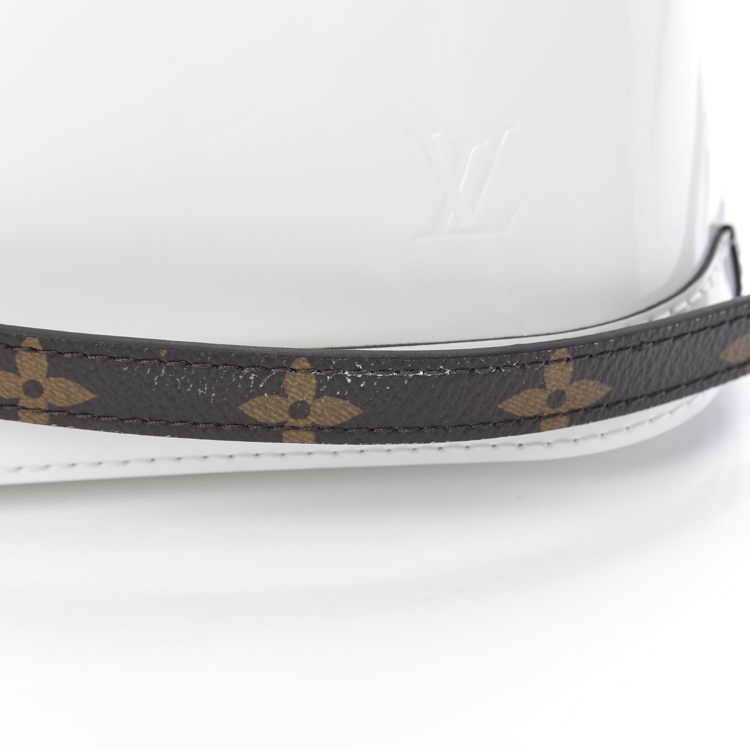 Louis Vuitton Patent Monogram Alma Mini Snow 14 of 15