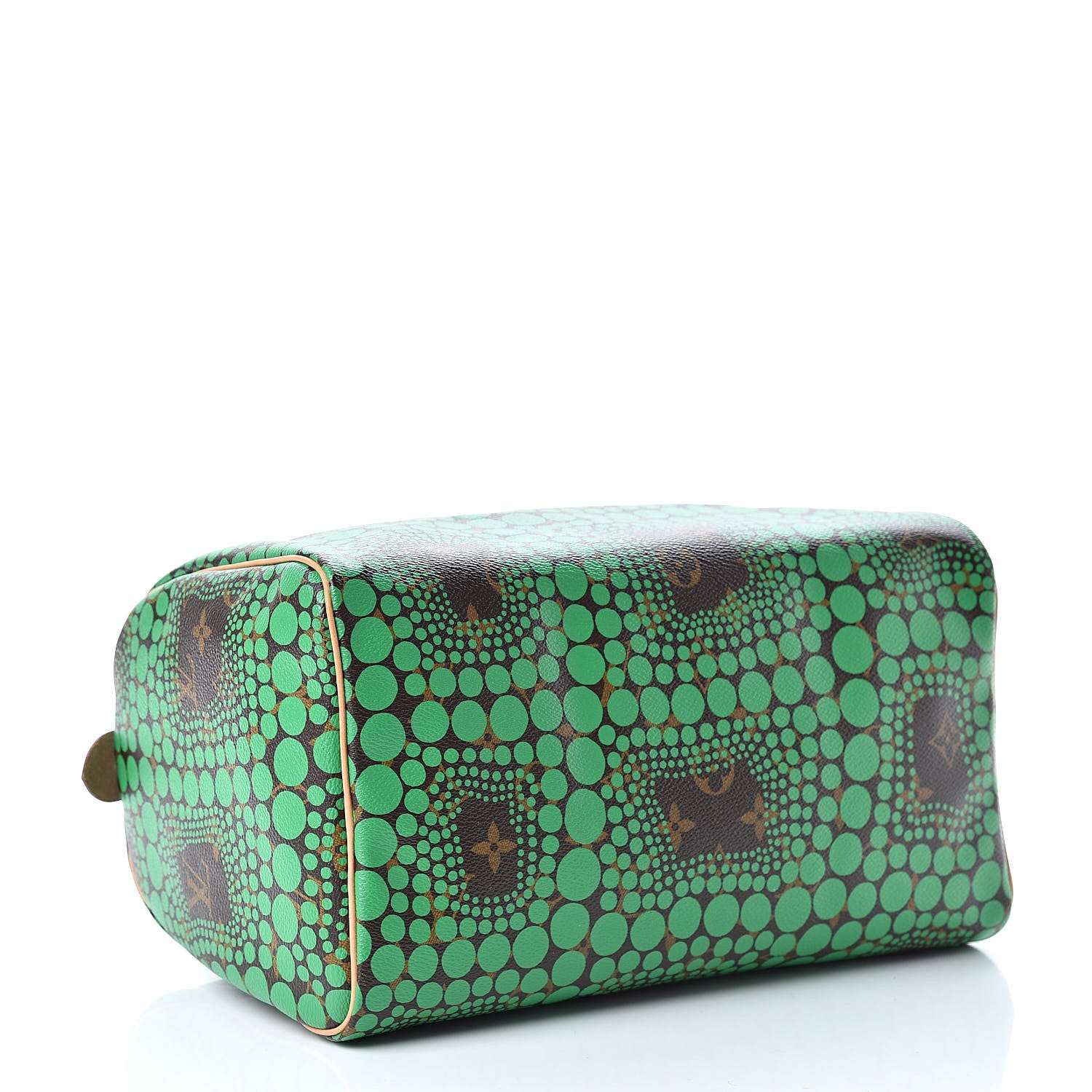 Louis Vuitton Monogram Kusama Town Speedy 30 Green 4 of 10