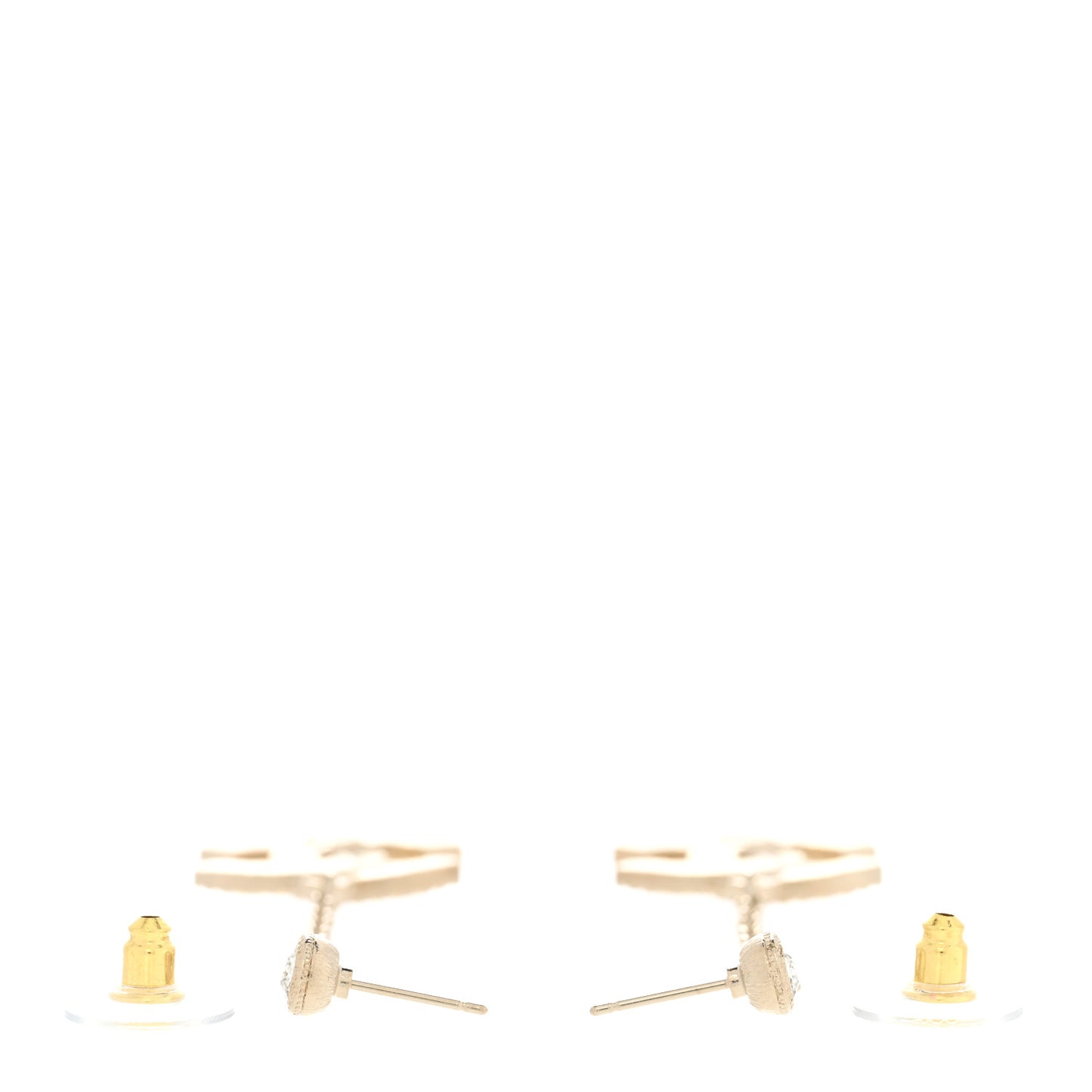 Crystal CC Drop Earrings Gold Multicolor