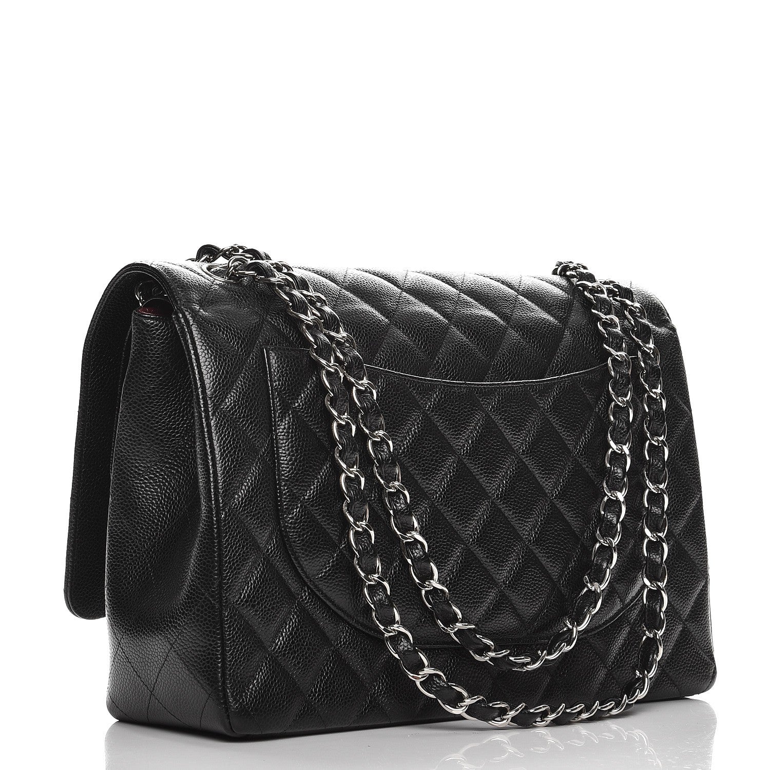 Chanel Caviar Quilted Maxi Double Flap Black 3 of 14